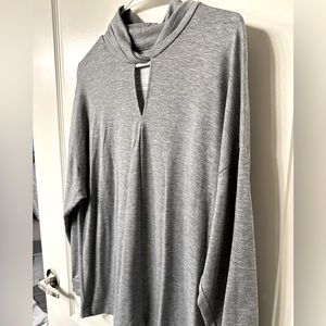 Gray long sleeved top